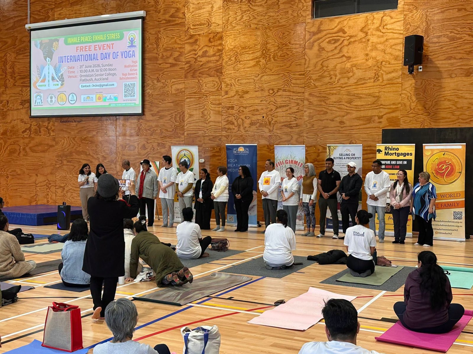 12th International Day of Yoga Celebrated at Ormiston Senior College, Flat Bush
