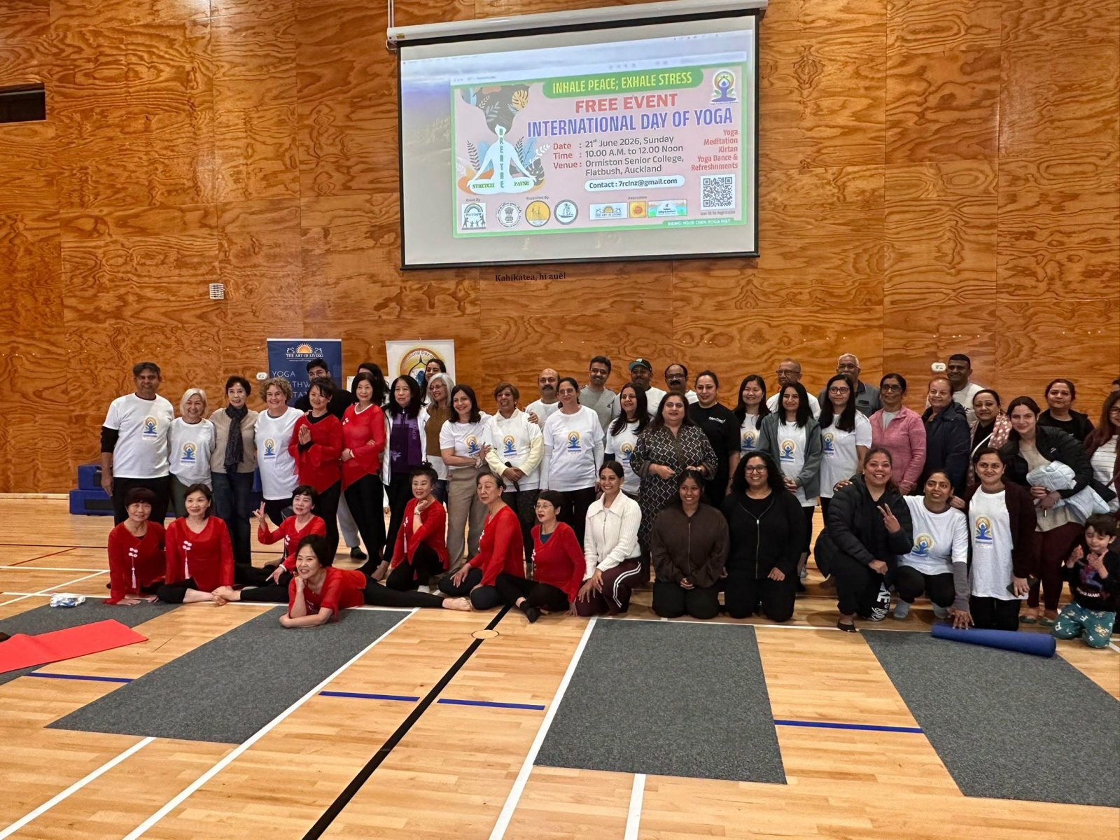 12th International Day of Yoga Celebrated at Ormiston Senior College, Flat Bush