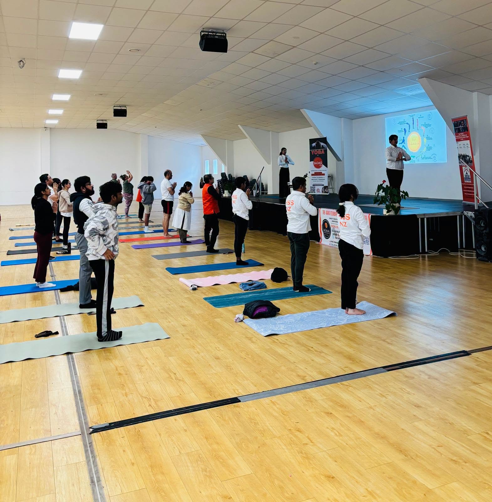 12th International Day of Yoga Celebrated with the Waikato Indian Association, Hamilton